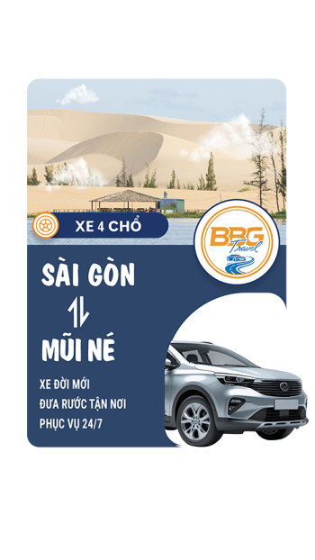 Thuê Xe 4 Chỗ Sài Gòn Đi Mũi Né (Phan Thiết)