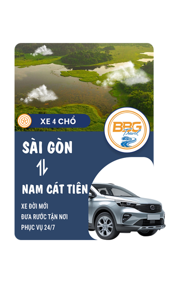 Thuê Xe 4 Chỗ Sài Gòn Đi Nam Cát Tiên